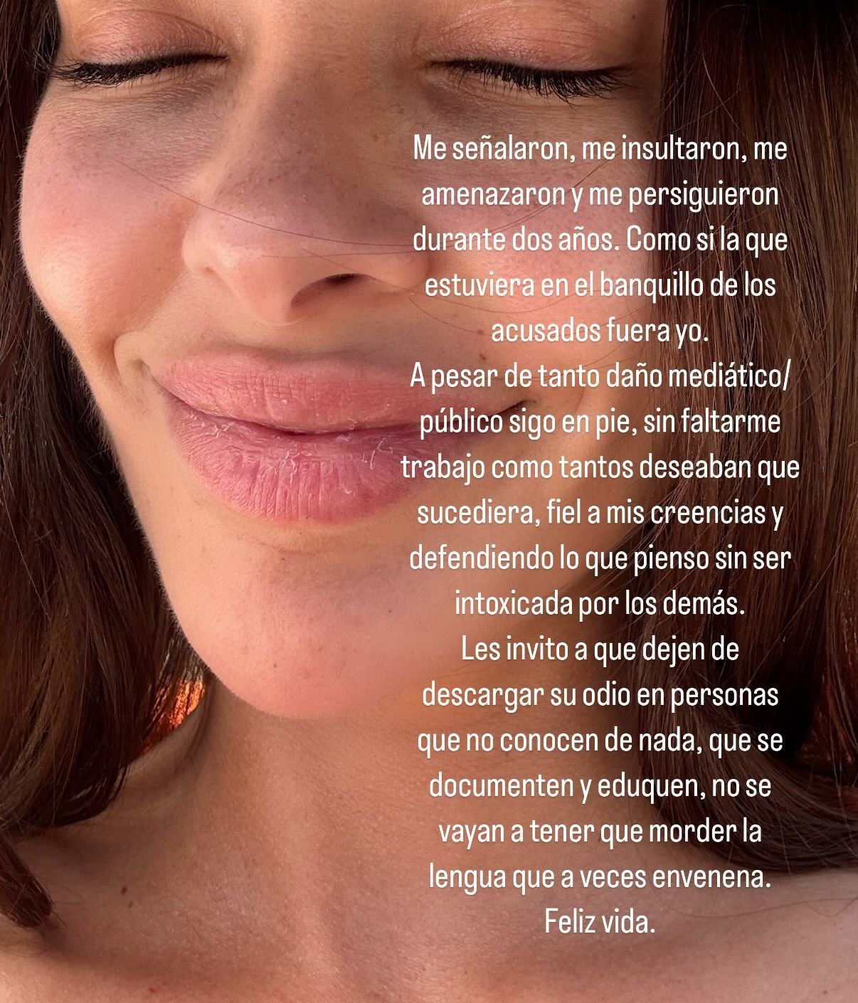 El comunicado de Joana Sanz