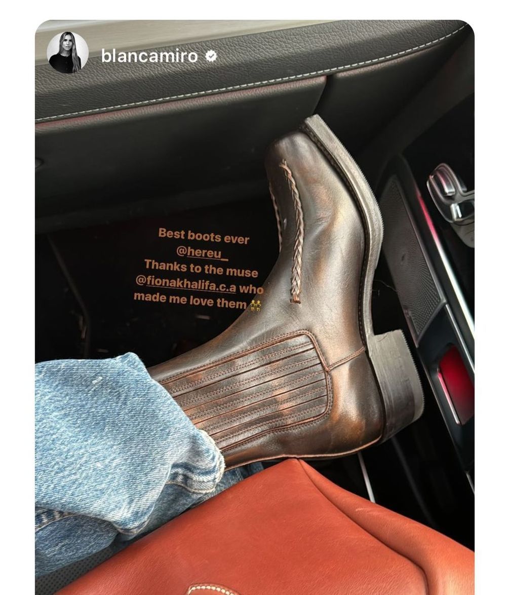 Los botines de Blanca Miró