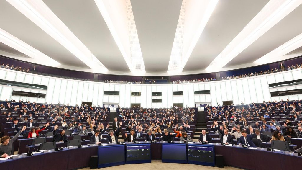 Sesión de votación en el pleno del Parlamento Europeo en Estrasburgo