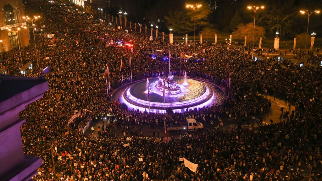Archivo - Manifestación de la huelga feminista en Madrid