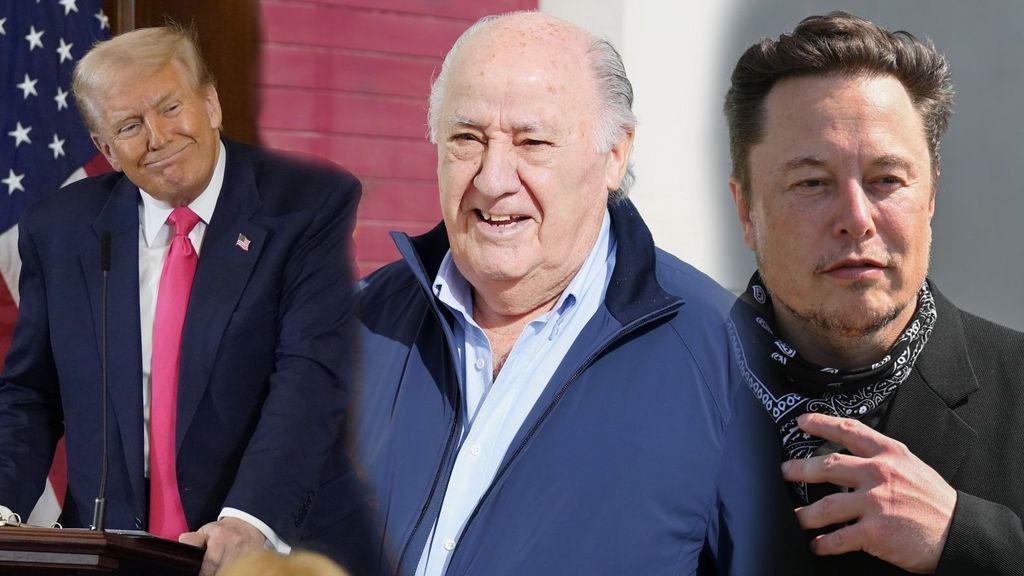 Amancio Ortega, Donald Trump y Elon Musk