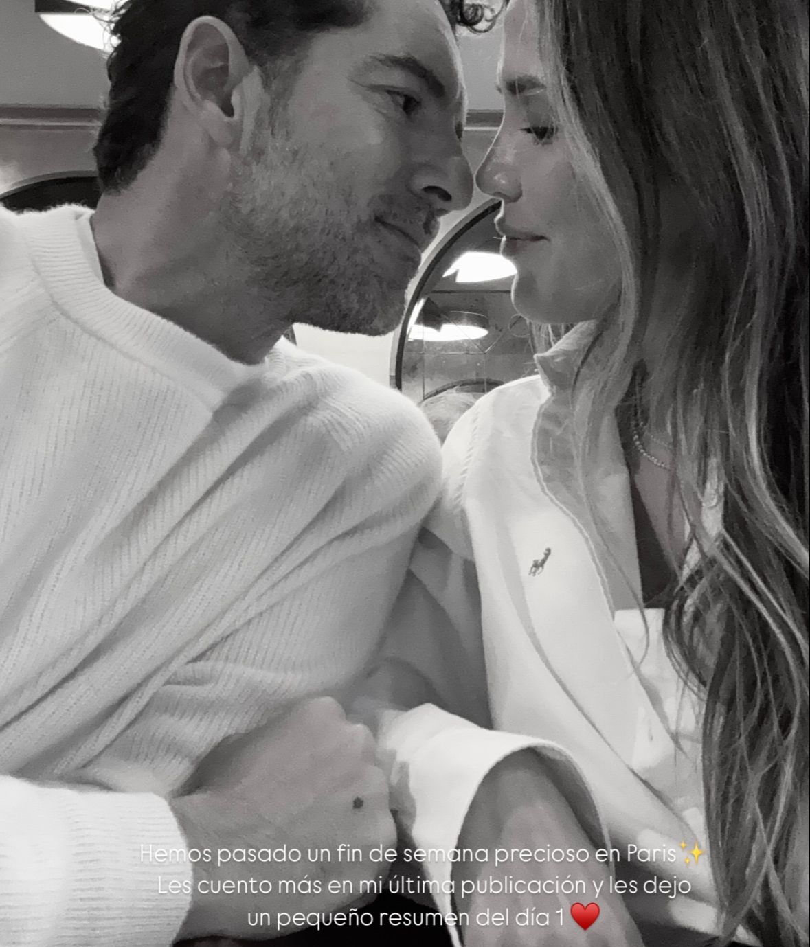 David Bisbal y Rosanna Zanetti, en París