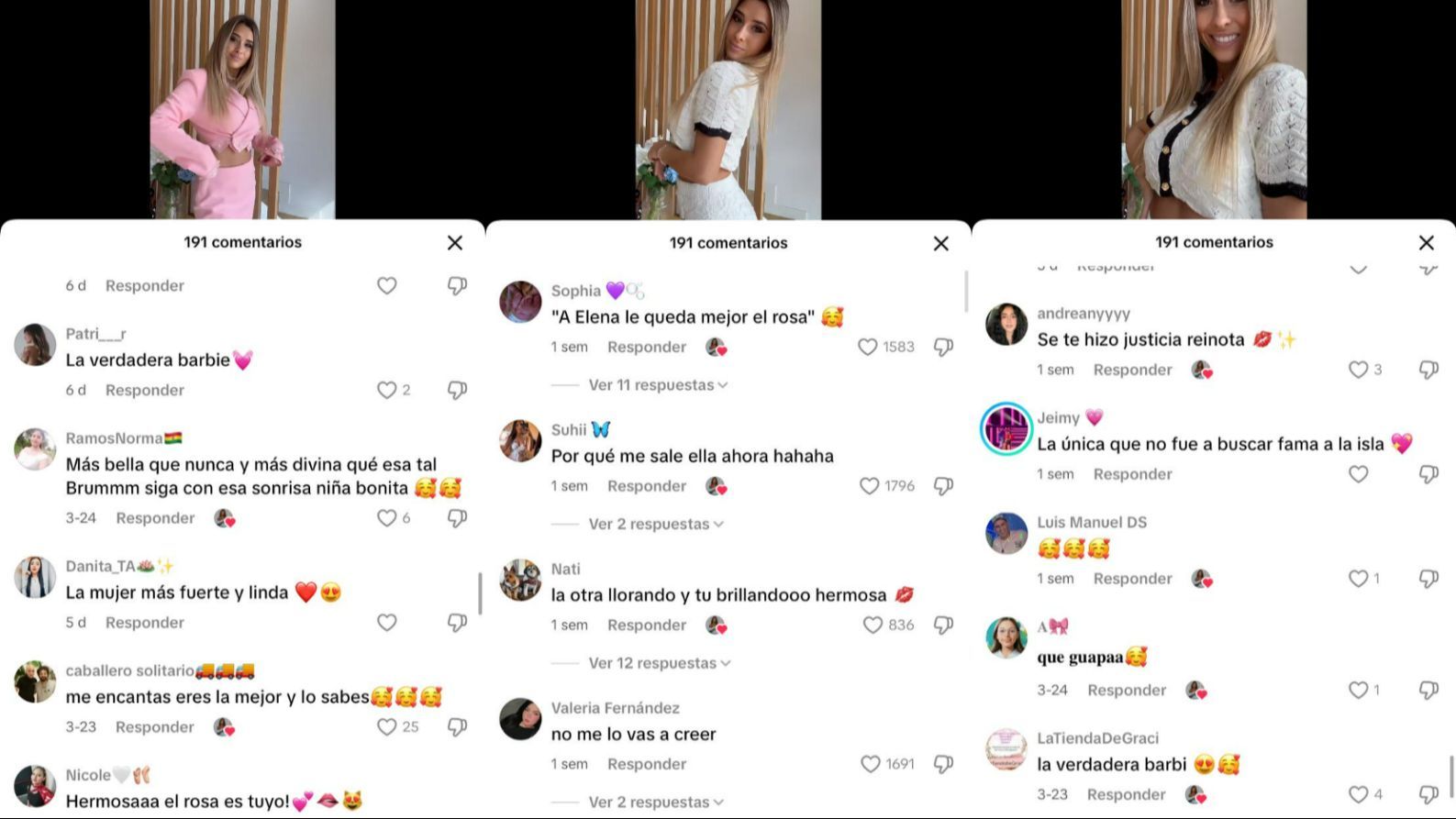Elena Adsuara le da like a los comentarios contra María Aguilar