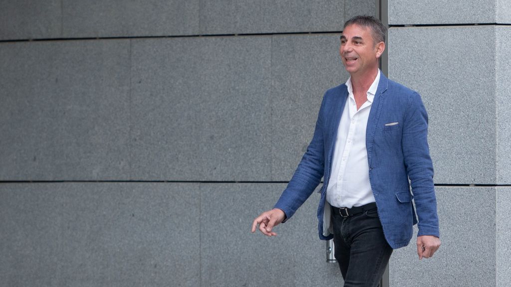 Luis Alberto Escolano a su llegada a la Audiencia Nacional, Madrid