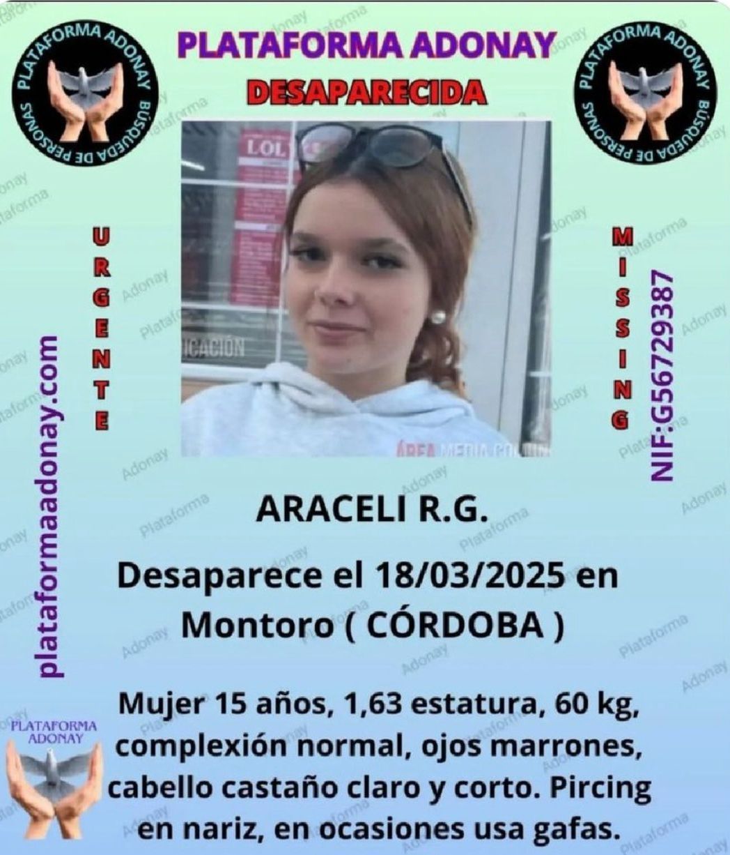 Alerta de búsqueda creada por la Plataforma Adonay