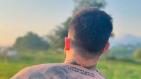 Jota Peleteiro lleva tatuada la cara de Fran Rivera Bueno, el hijo de Jessica Bueno