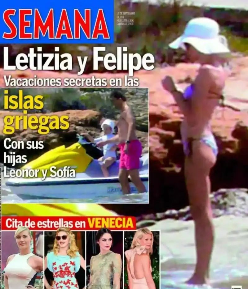Letizia en bikini