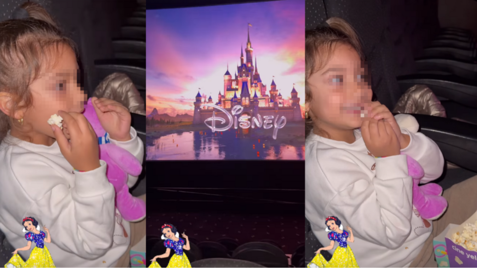 Junquera, la hija de Manuel Cortés, disfruta de una emocionante tarde de cine