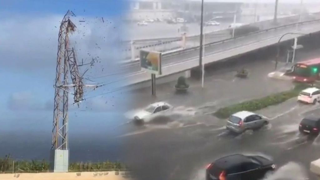 La borrasca Nuria está causando estragos por España.