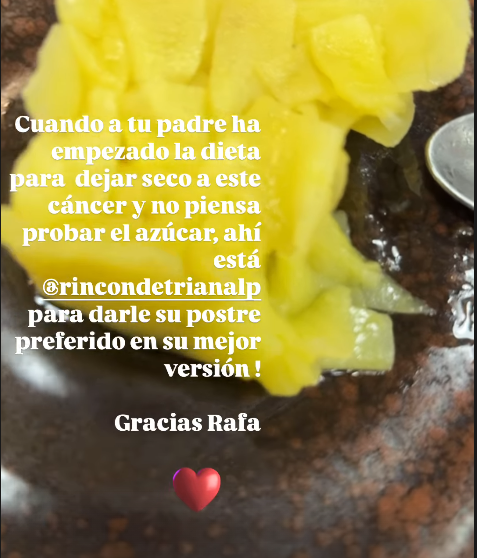 Ariadne Artiles habla de la dieta de su padre contra el cáncer