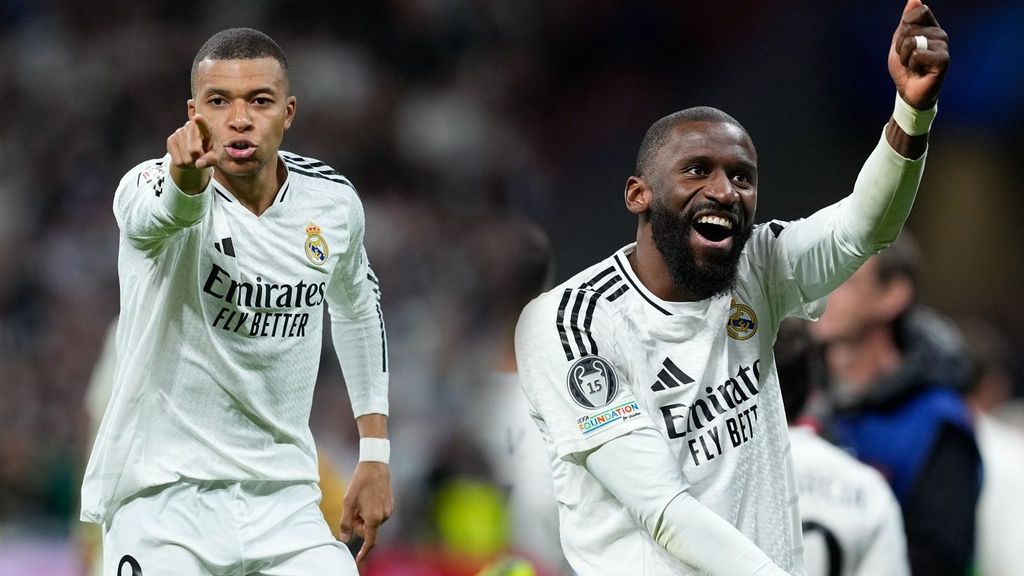 Celebraciones Mbappé y Rüdiger