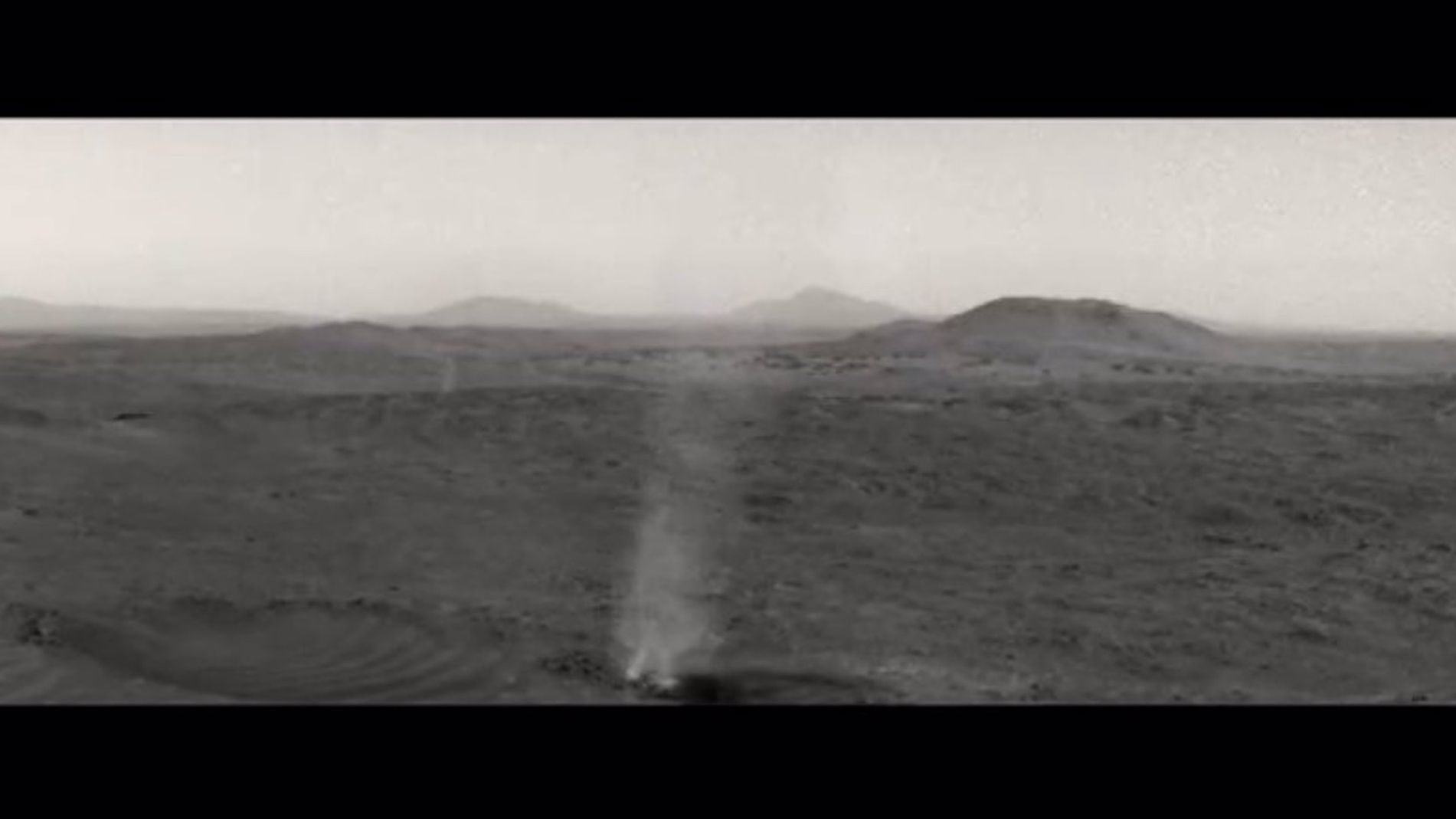 Diablo de polvo absorbiendo a otro en Marte