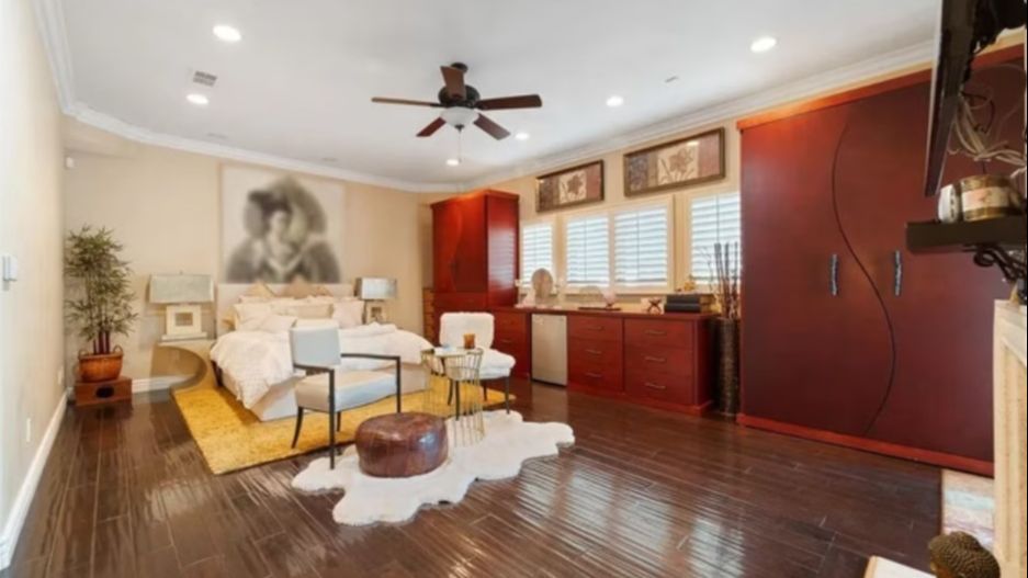 Habitación de la casa en venta de Will Smith en Los Angeles