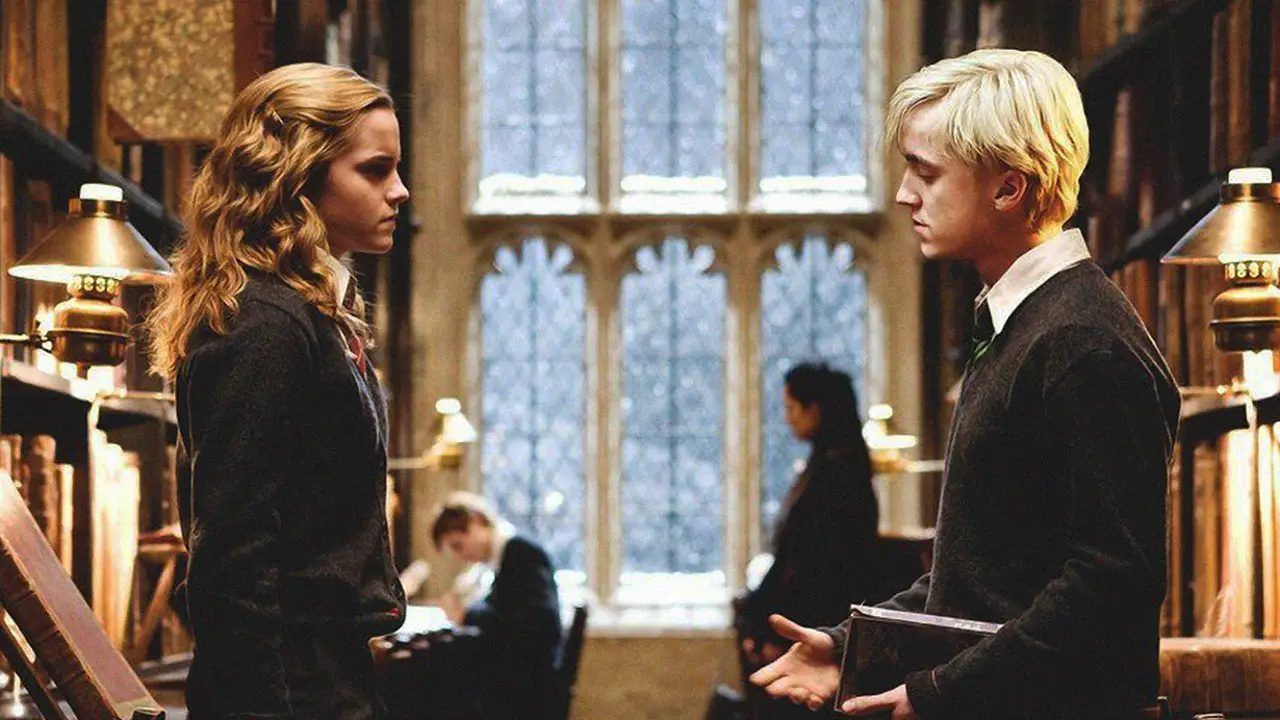 Hermione y Draco en 'Harry Potter'.