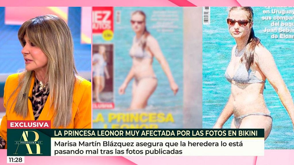 La reacción de la princesa Leonor a la publicación de sus fotos en bikini,  en exclusiva