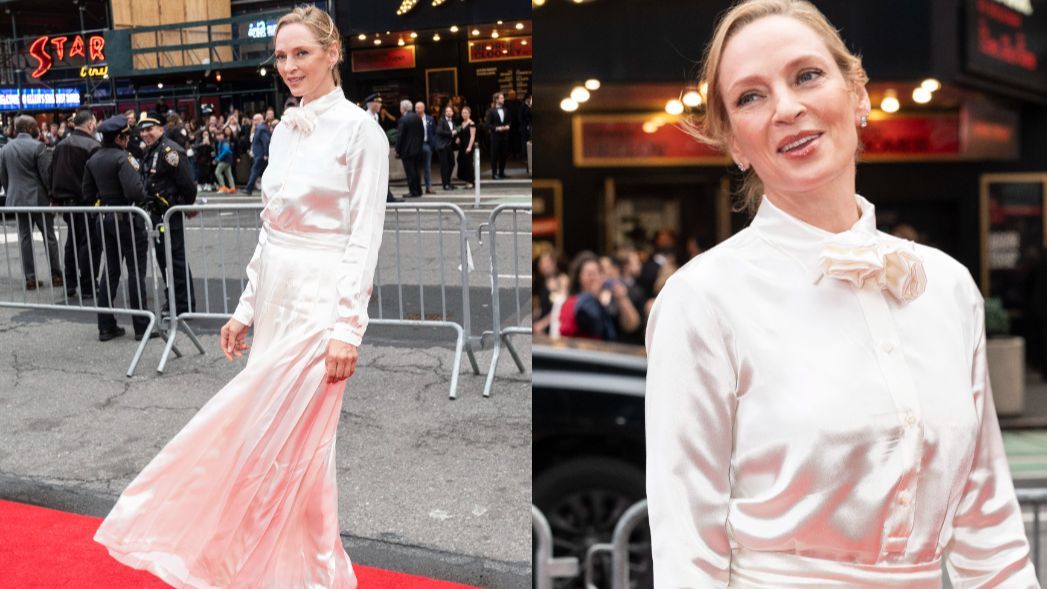 Uma Thurman, en el estreno de 'Buenas noches, y Buena Suerte', en Broadway