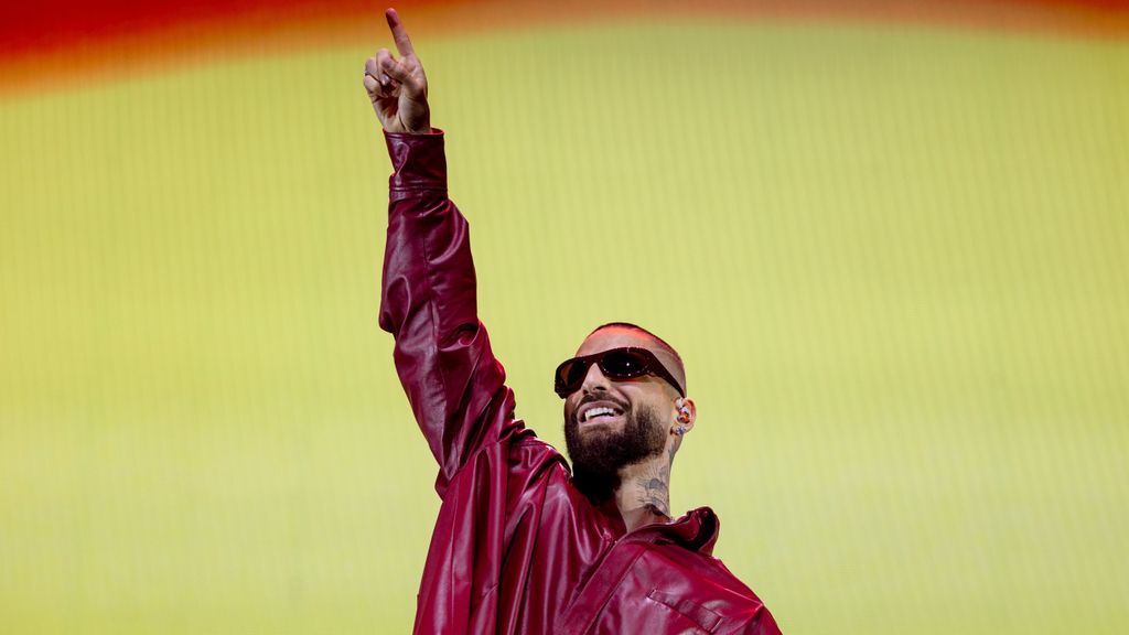 El artista colombiano Maluma actuando en el Movistar Arena de Madrid