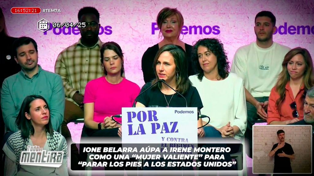 Ione Belarra propone a Irene Montero como candidata de Podemos Todo es mentira 2025 Programa 1566