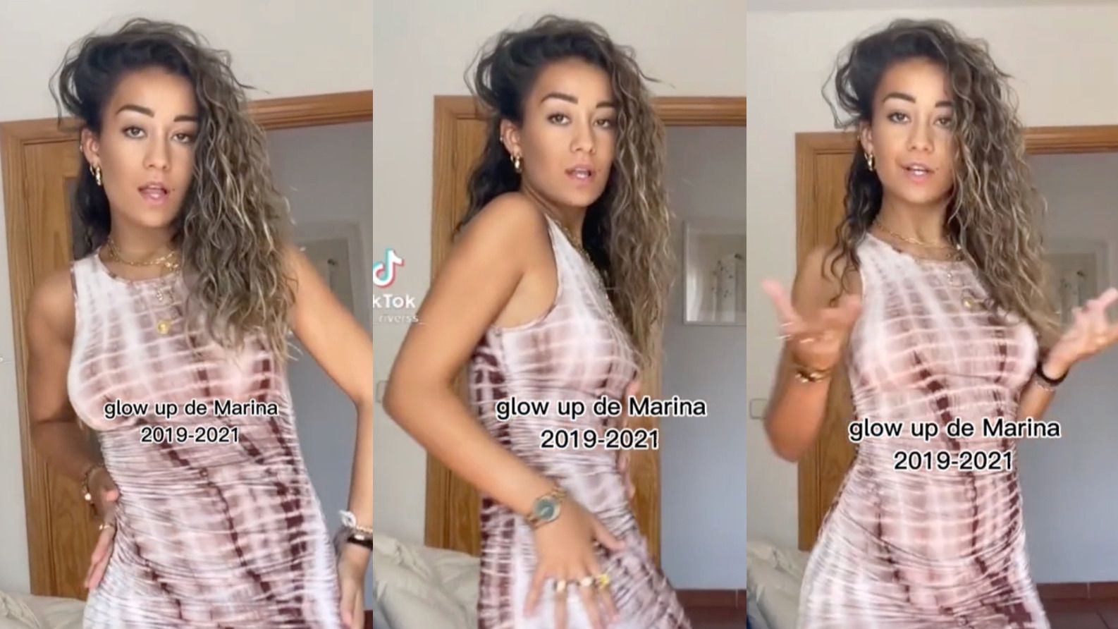 Marina Rivers antes de su gran cambio físico