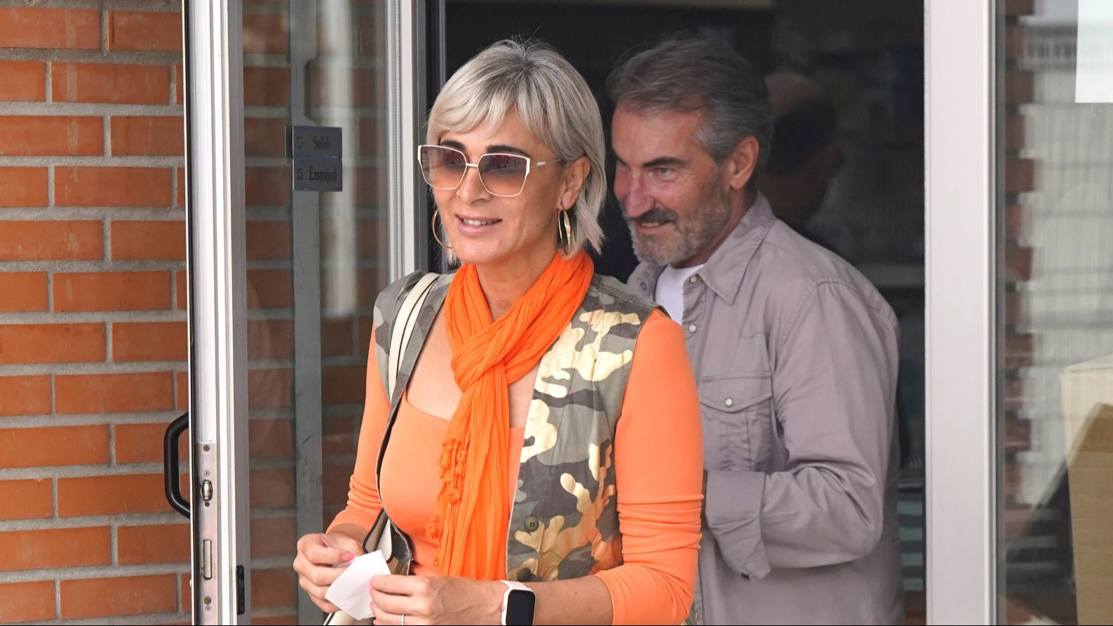 Ana María Aldón, feliz junto a Eladio