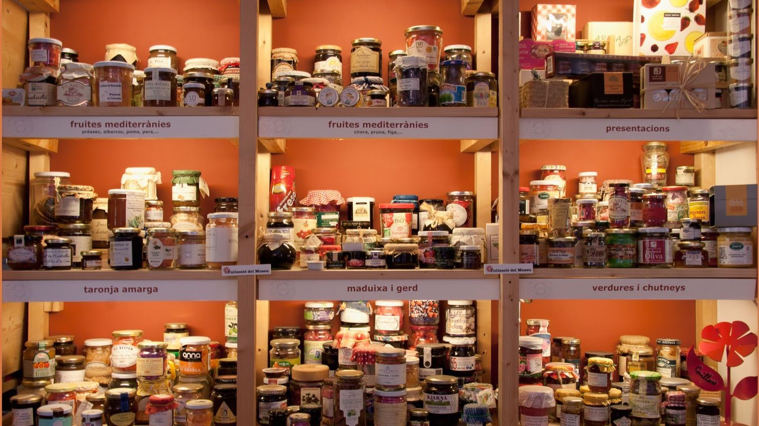 Botes de mermeladas en el Museo de la Confitura