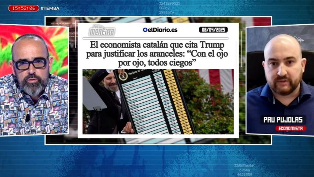 El economista español que cita Donald Trump en su fórmula para calcular los aranceles: "Mis estudios no tienen nada que ver con eso"