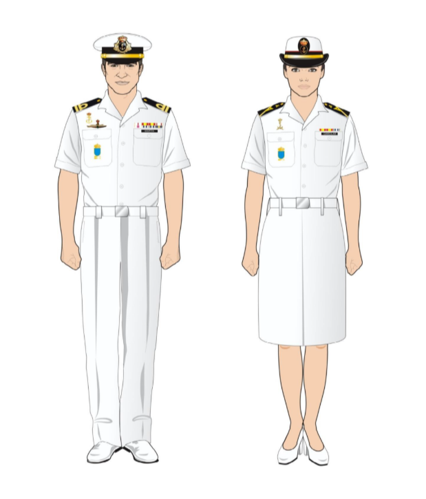Ilustración de los uniformes
