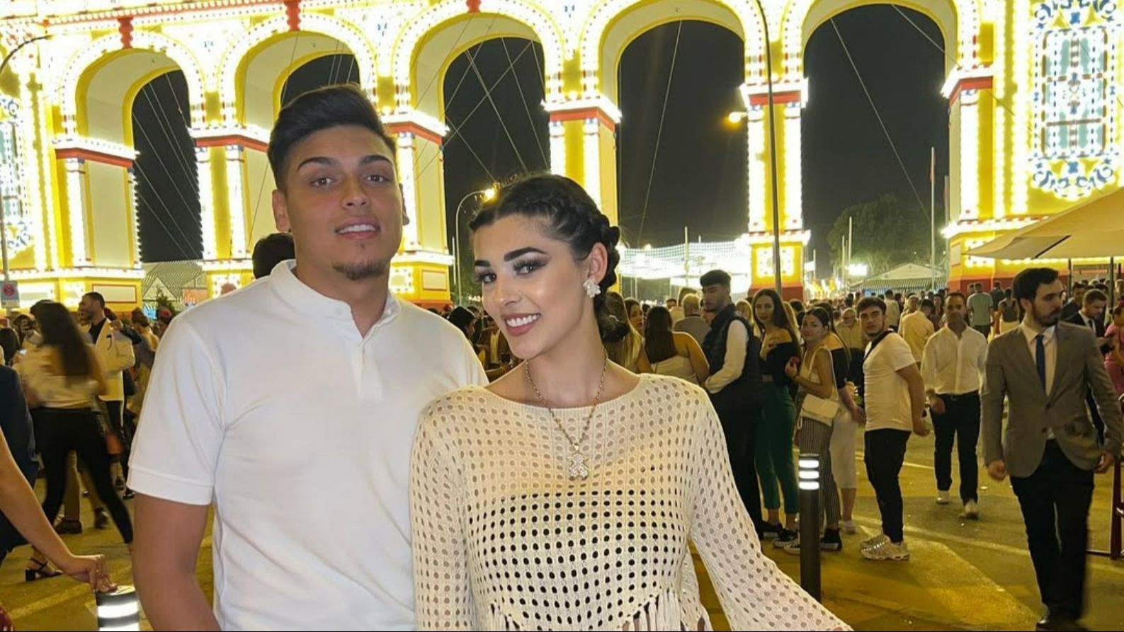 Iván Silva y Susi Jiménez en la Portada de la Feria de Sevilla en 2023