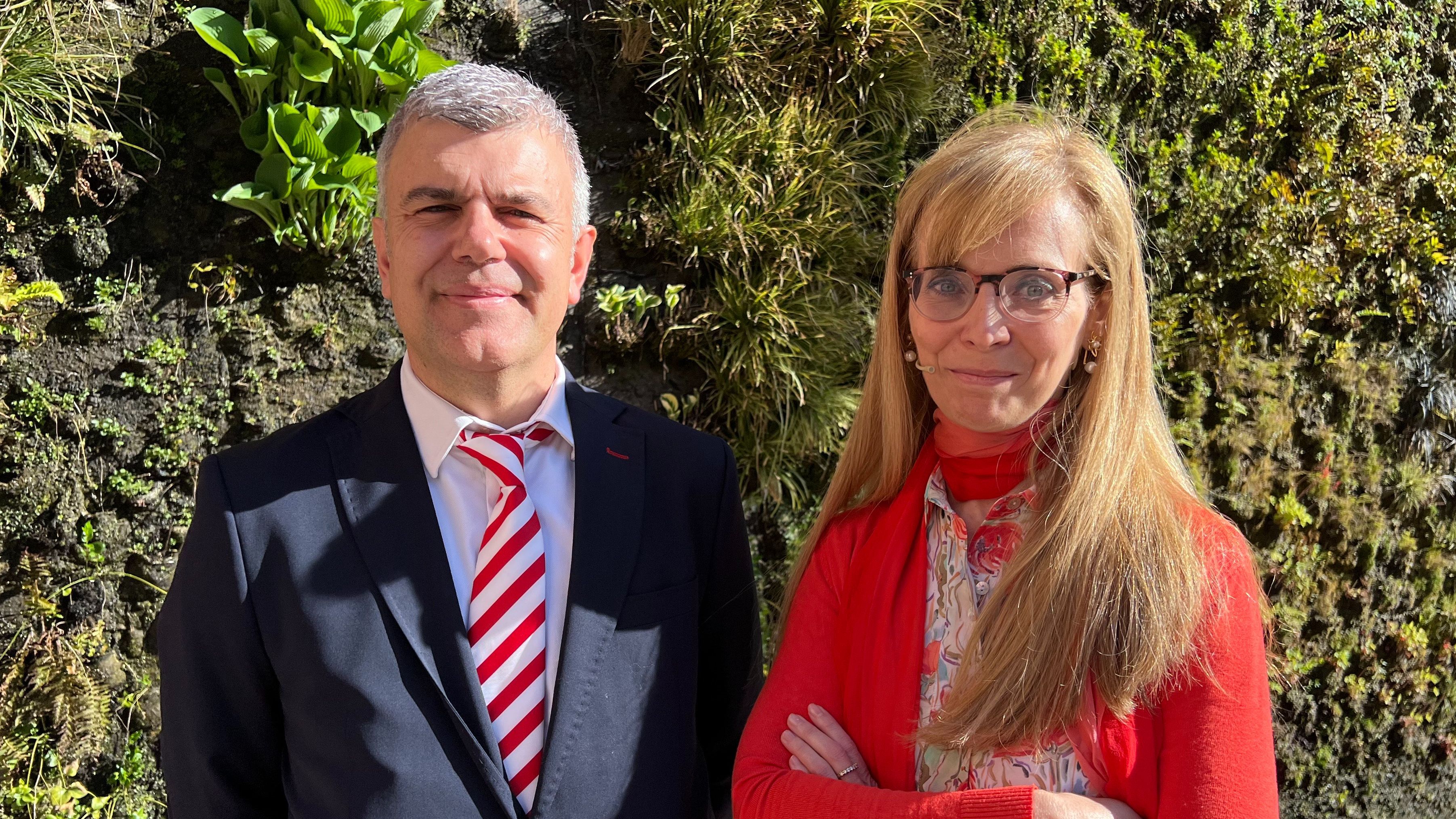 José María Sáenz y Olga Mateo a las puertas del CaixaForum