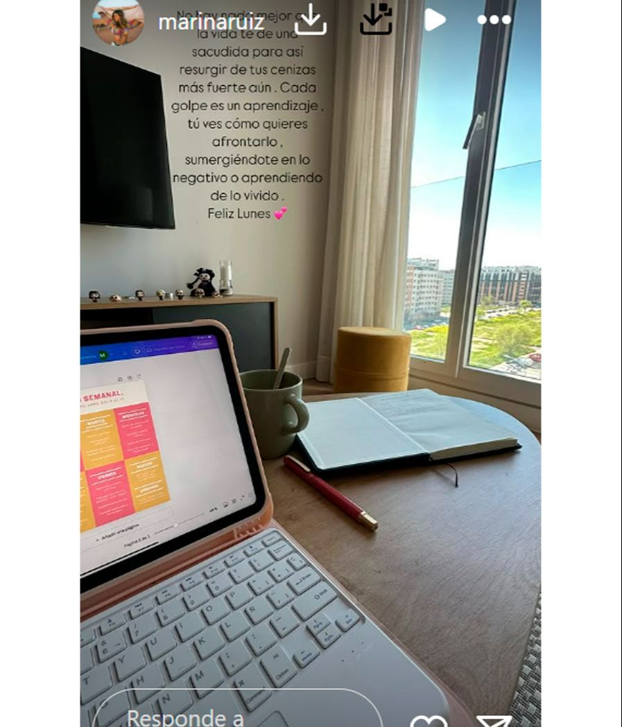 Marina Ruiz ha compartido un mensaje que ha preocupado a sus seguidores