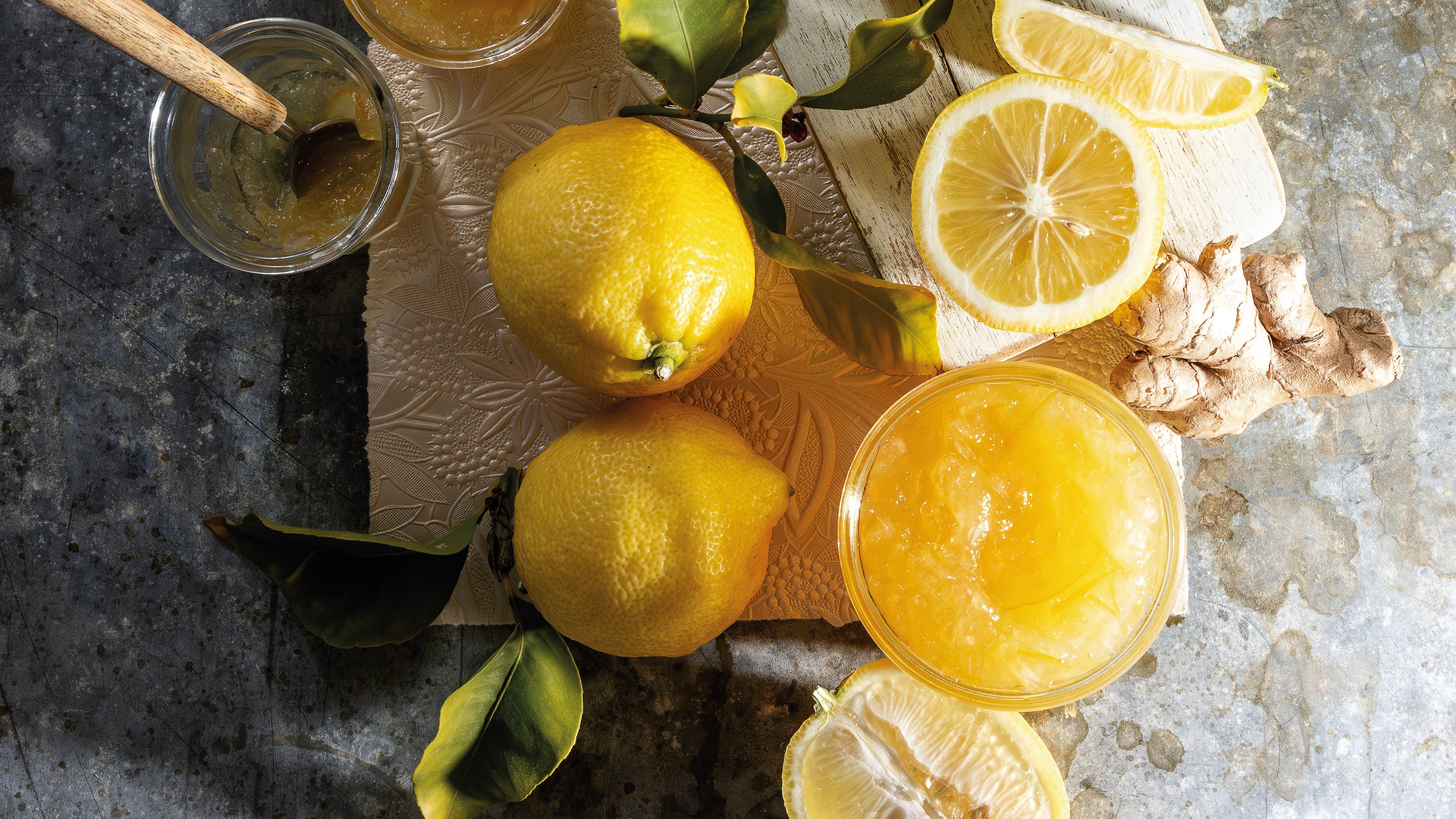 Mermelada de limón y jengibre
