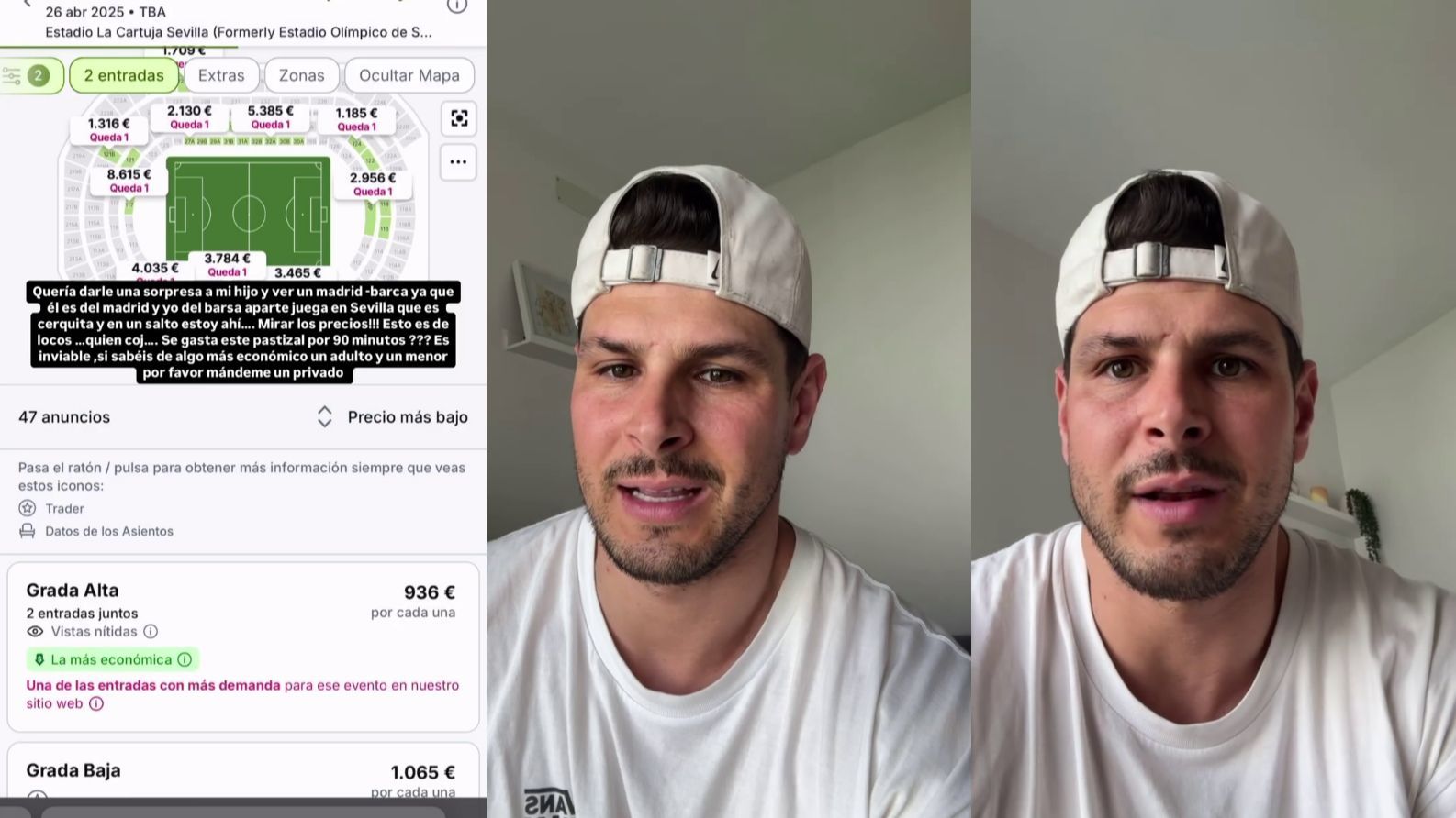 La frustración de Alejandro Nieto por los precios de las entradas de la Copa del Rey
