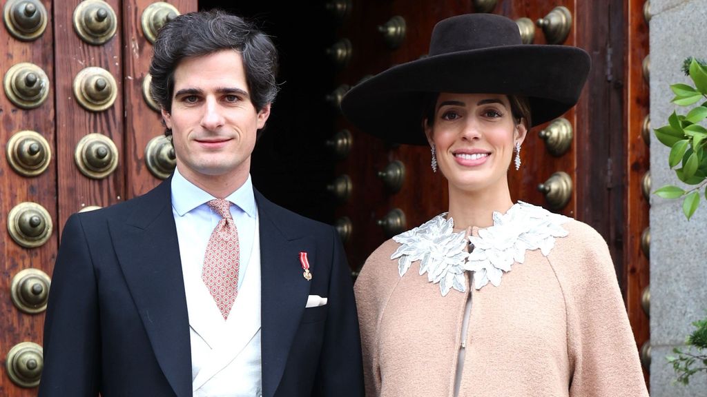 Los Duques de Huescar, Fernando Fitz-James Stuart y Solís y Sofía Palazuelo en una imagen de archivo.