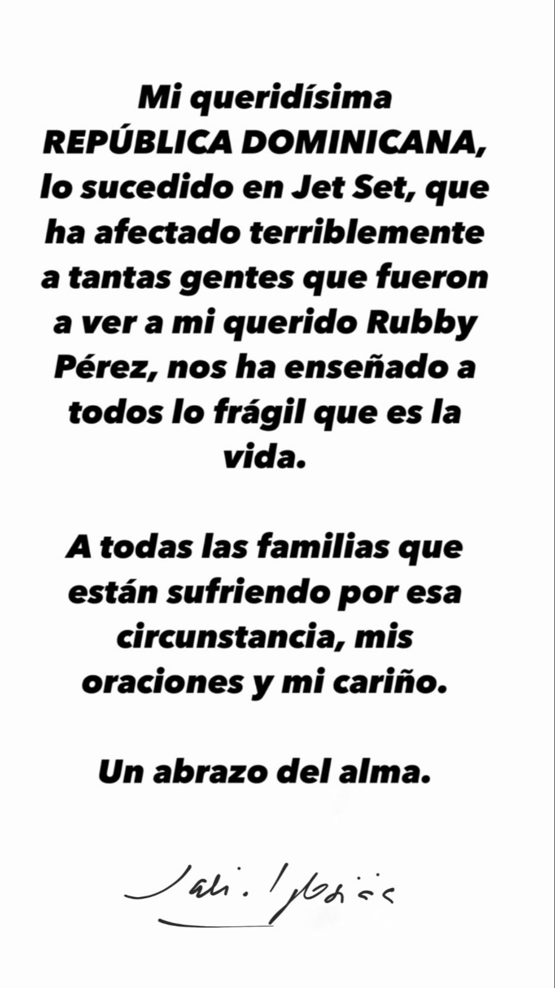 Pésame Julio Iglesias