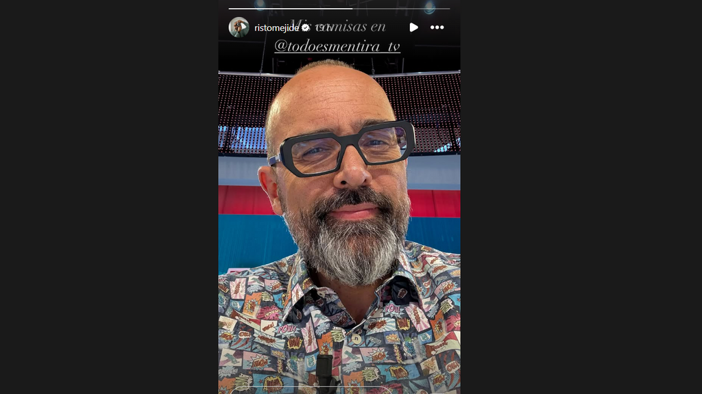 Risto Mejide presume de camisa.