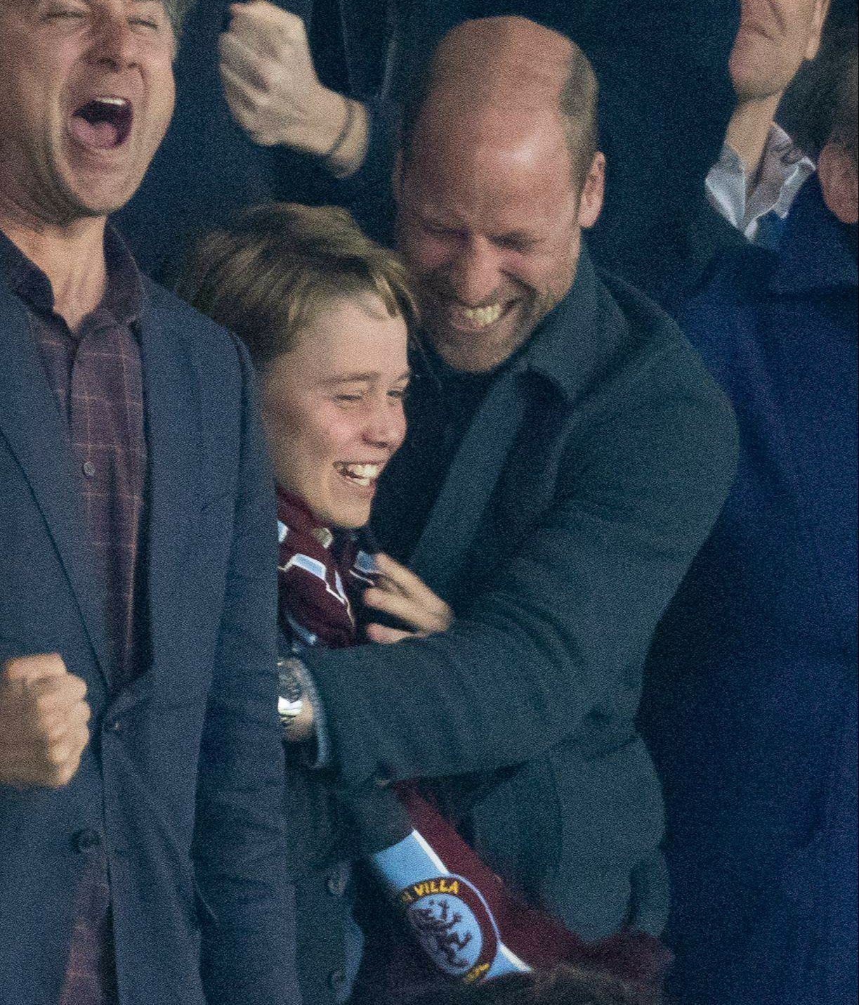 El príncipe Guillermo y George este pasado 9 de abril.