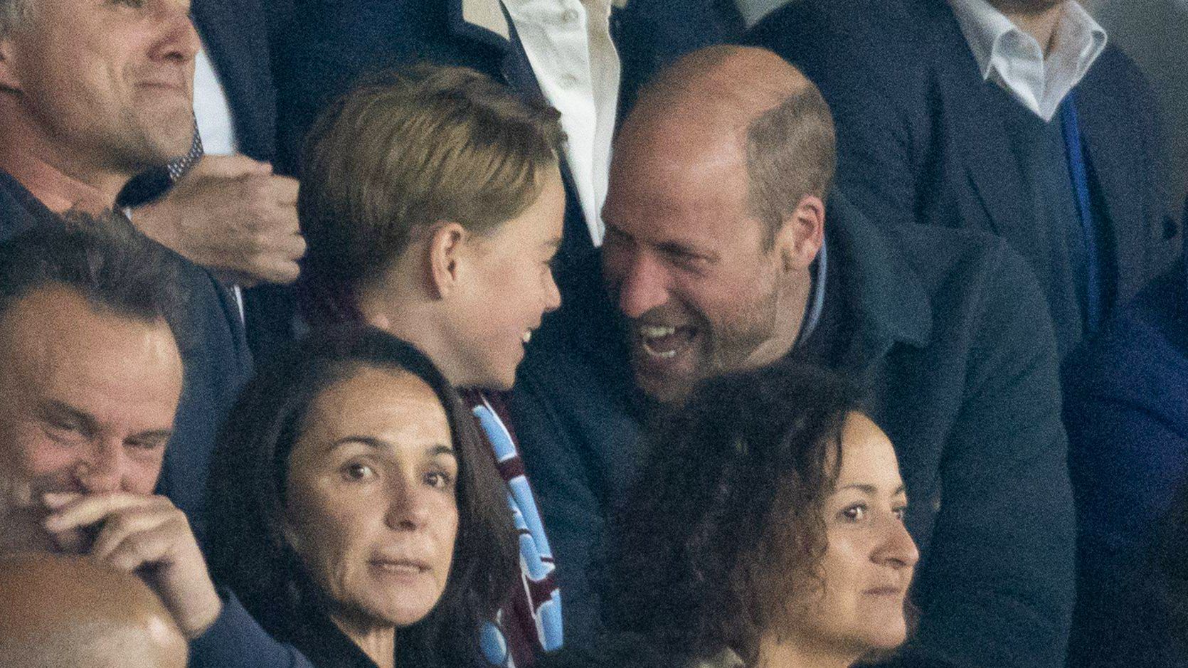 El príncipe Guillermo y George este pasado 9 de abril.