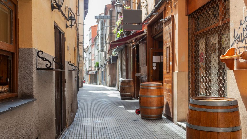 Un callejón de el barrio Húmedo de León
