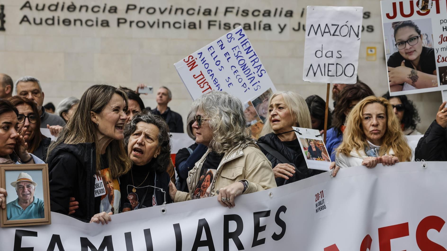 Familiares y víctimas de la DANA