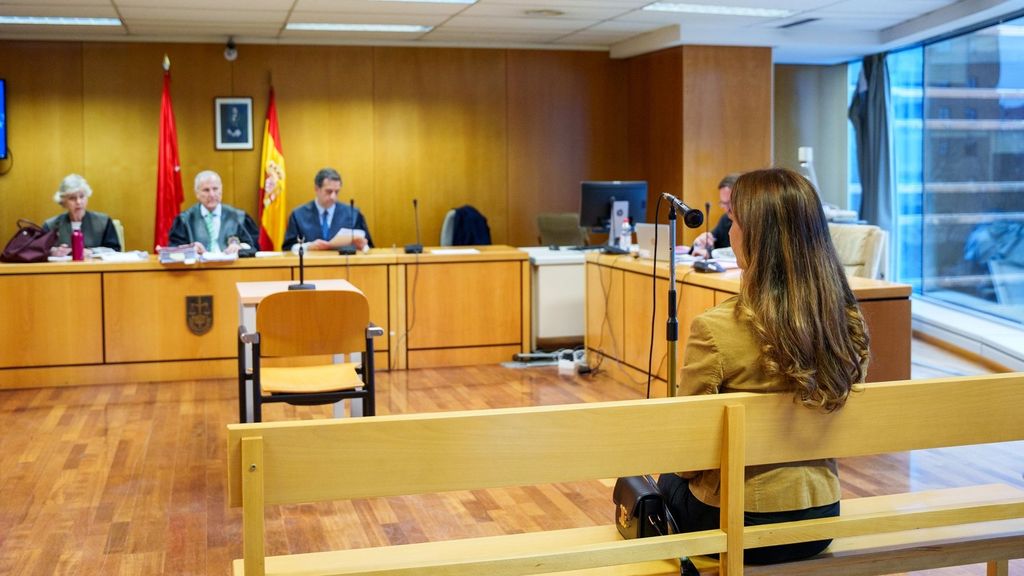 La líder de Bastión Frontal, María Isabel Medina Peralta, durante un juicio en la Audiencia Provincial de Madrid.