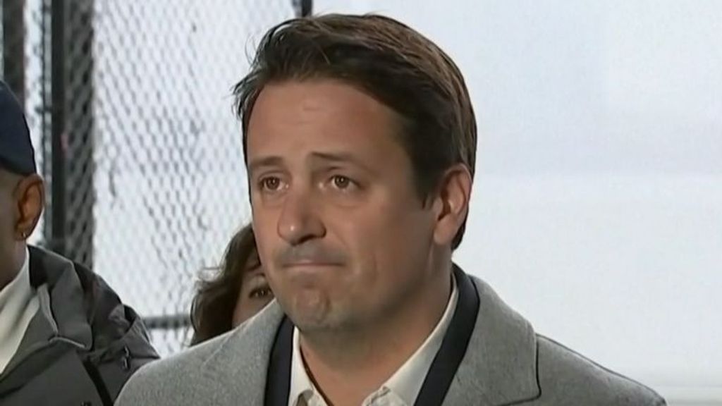 La rueda de prensa de la familia de los fallecidos en el accidente de helicóptero de Nueva York