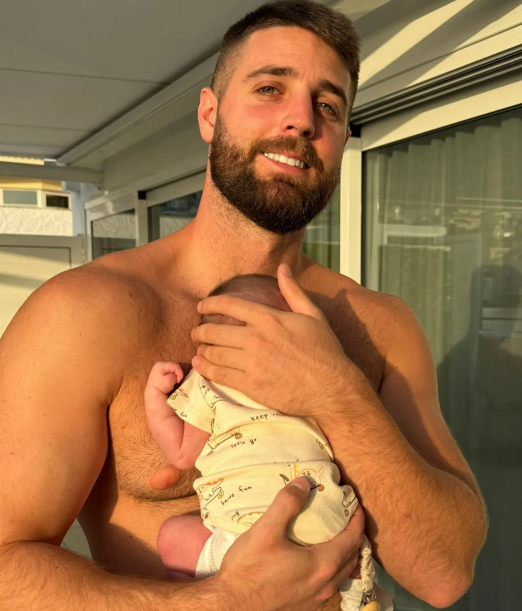 David Rodríguez y su hija Alma