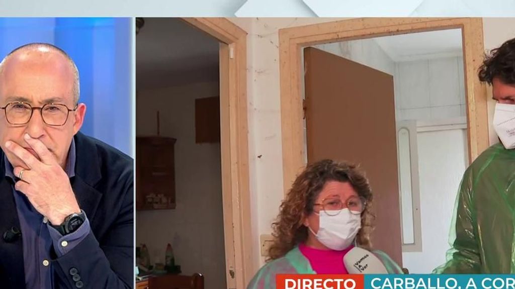El reportero tiene que entra con mascarilla: "En mi vida, yo nunca he visto una cosa igual"