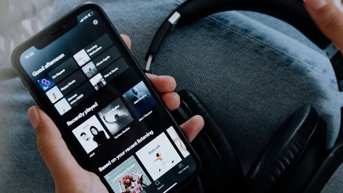 Interfaz de Spotify