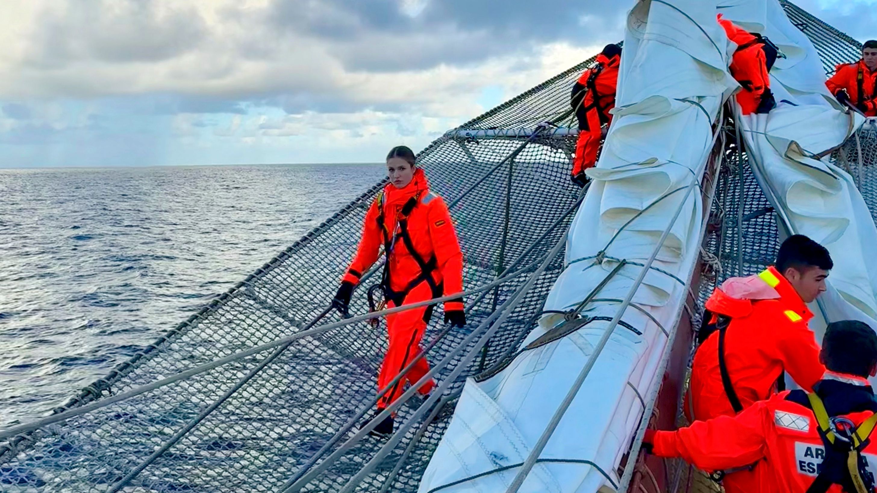 La joven heredera está volcada en su formación militar