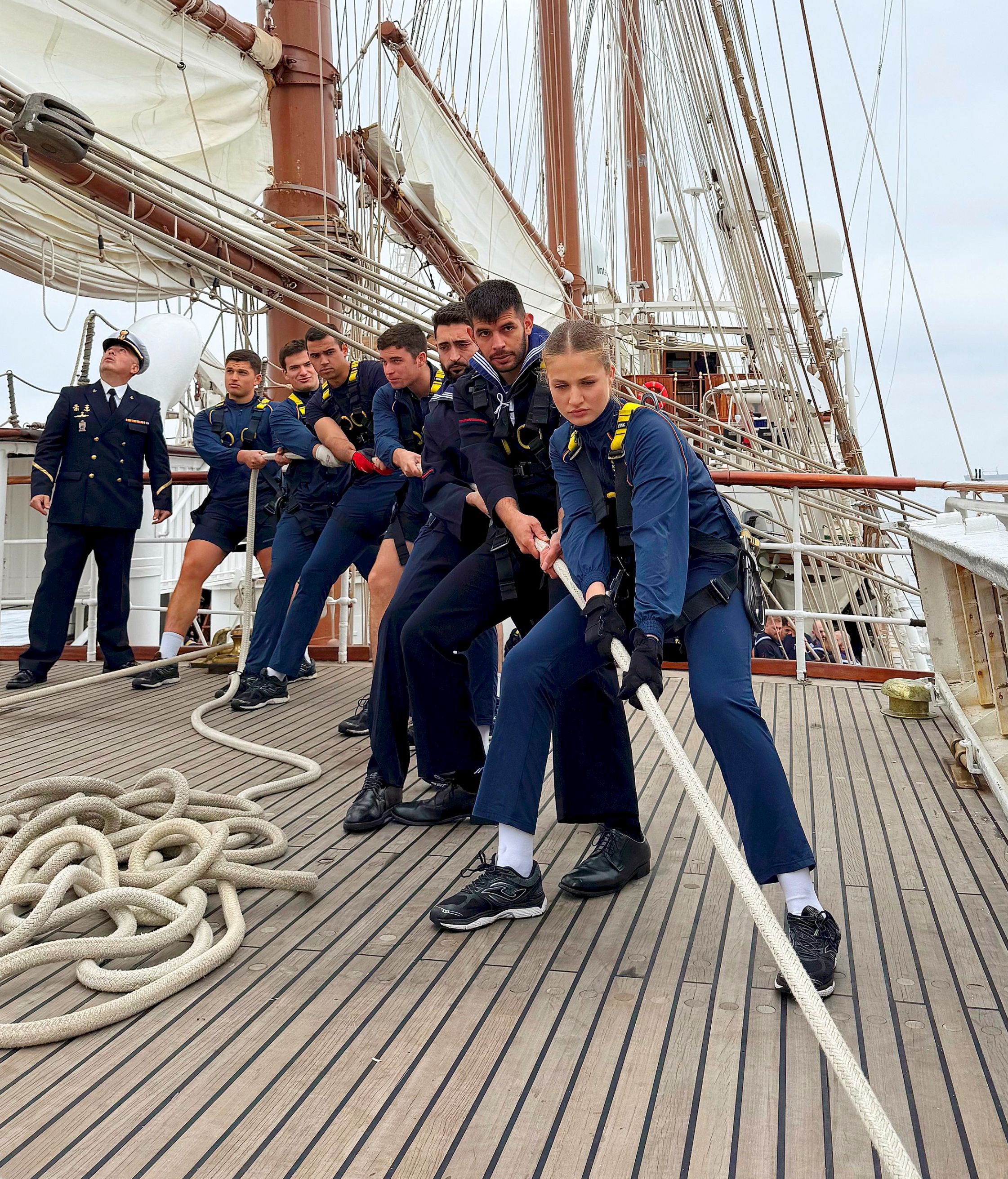 Las imágenes dan fe de la preparación física de la princesa Leonor