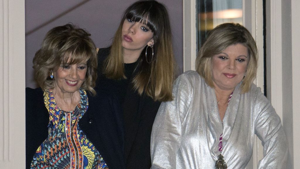 María Teresa Campos, Alejandra Rubio y Terelu Campos, en la Semana Santa de Málaga