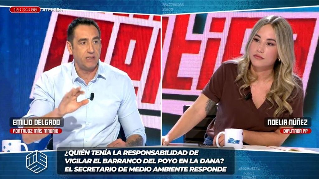 El agitado estreno de Noelia Núñez, diputada del PP, como colaboradora de 'TEM': sus tensos choques con Emilio Delgado