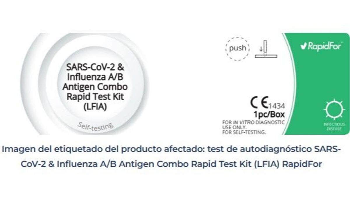 El test de autodiagnóstico SARS-CoV-2 & Influenza A/B Antigen Combo Rapid Test Kit (LFIA) RapidFor