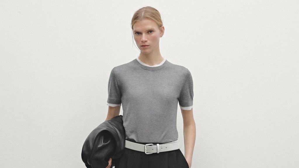 Jersey de manga corta gris